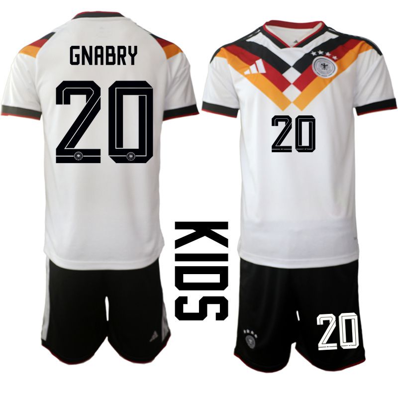 Youth 2026 World Cup National Team Germany home white #20 Soccer Jersey